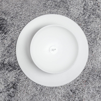 Подсвечник металл на 1 свечу "Гадальный Н", 3х7,3 см, белый 1596014