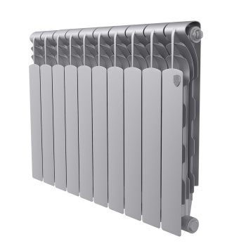 Радиатор биметаллический 10 секций Royal Thermo Revolution, 500 мм, серый