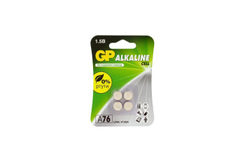 Элемент питания А76 GP 1.5V, A76F-2CRU4 4 шт.