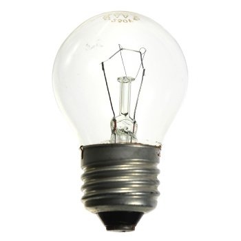 Лампа накаливания КЭЛЗ, Е27, шар, 60 Вт, 390 Лм, теплый белый свет