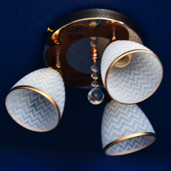 Люстра Verner Lighting N0496/3, 40 Вт, E27, 3 лампы, золото