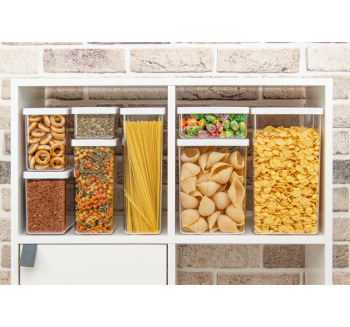 Банка для продуктов пластм. "Степ" 2,5л 160х100x210мм М1298 ("М-Пластика") *1/12