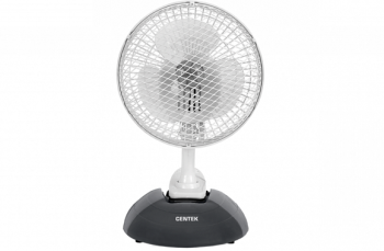 Вентилятор настольный Centek СТ-5003 Gray 20 Вт, d=19 см, клипса, 2 режима