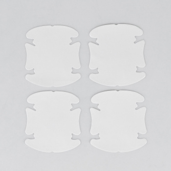 Пленка защитная под ручки дверей, 9.5х9см, прозрачная, набор 4 шт 4331031