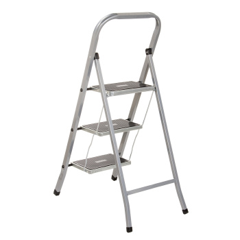 Стремянка стальная 3 ступени, выс.верхн. пл.0,69м, ШИРОКИЕ ступени "Class Plus" "Perilla" *1/4