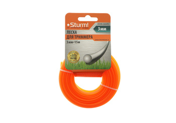 Леска Sturm! 15 м, 3 мм, круг