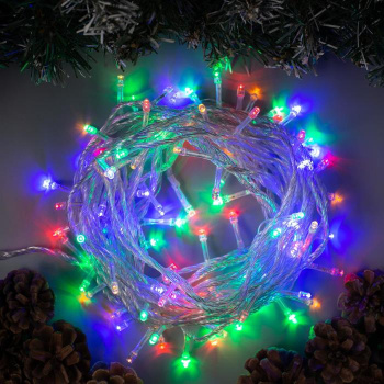 Гирлянда «Нить» Luazon Lighting, 10 м, 8 режимов, мульти, 100 LED, IP20, 220 В Гирлянда «Нить» Luazon Lighting, 10 м, 8 режимов, мульти, 100 LED, IP20, 220 В