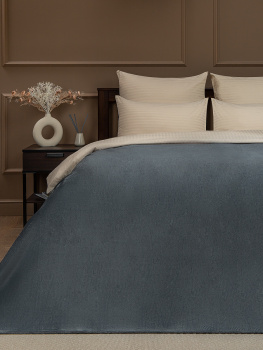 Плед 150*200см фланель однотонный темно-серый TF FNP DKGY3 042/1520 NC Absolute *1