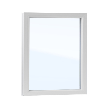 Окно ПВХ 500х600 мм, глухое (размер без учета подрамного профиля 30мм) стеклопакет 1-кам, 24мм