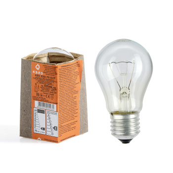 Лампа накаливания КЭЛЗ, Е27, груша, 75 Вт, 936 Лм, теплый белый свет