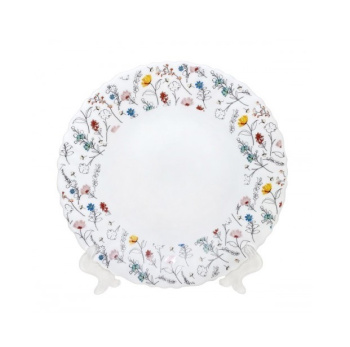 Тарелка стеклокерамика "МФК" "Летнее настроение" мелк. d19см OLHP-75/K2220-1 *6/72