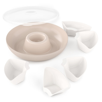 Блюдо пластм. "менажница" "Оазис" d285мм с крышкой М9023  ("Аьлтернатива") *1/9 Блюдо пластм. "менажница" "Оазис" d285мм с крышкой М9023  ("Аьлтернатива") *1/9