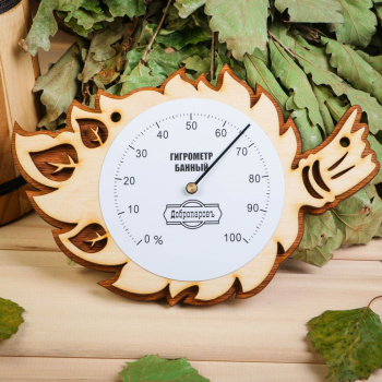 Гигрометр для бани "Листок", 19,3х13см, "Добропаровъ" 3967699