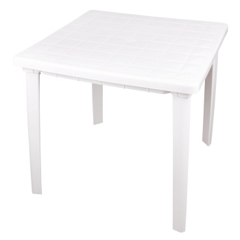 Стол пластм. квадратный 800х800мм, выс.740мм Белый М2593 (ЗПИ "Альтернатива") *1