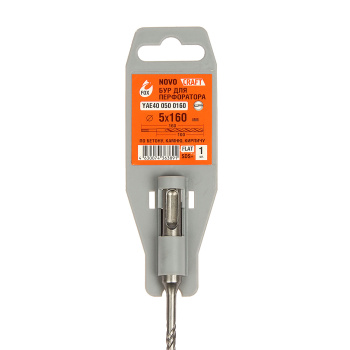 Бур по бетону 5*160мм SDS-plus 2 грани (YAE400500160) Novocraft *1/10/50