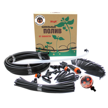 ПОЛИВ Капельный от емкости 60 растений автомат/таймер "ЖУК" *1/2